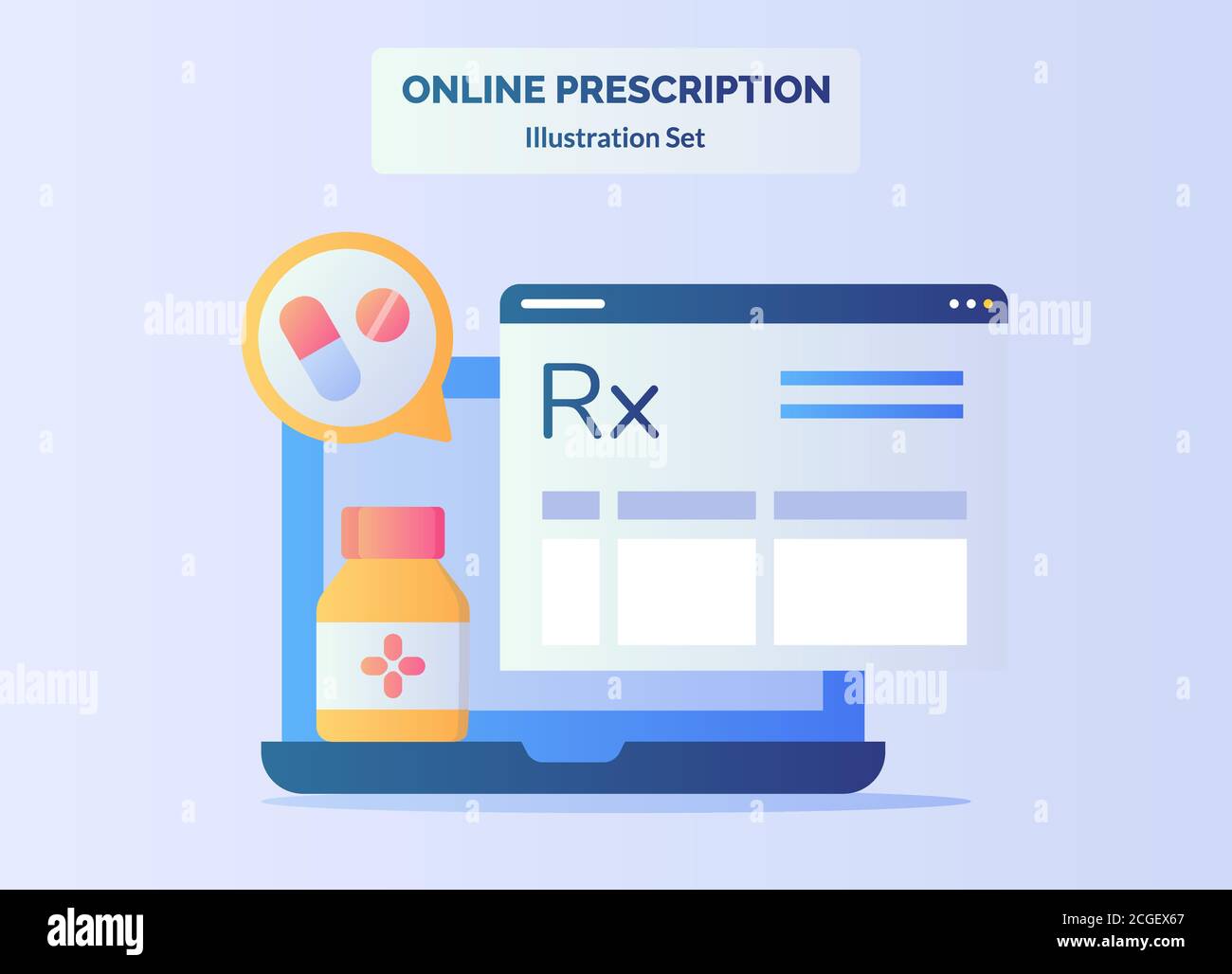 Electronic prescription service Stock Vector Images - Alamy