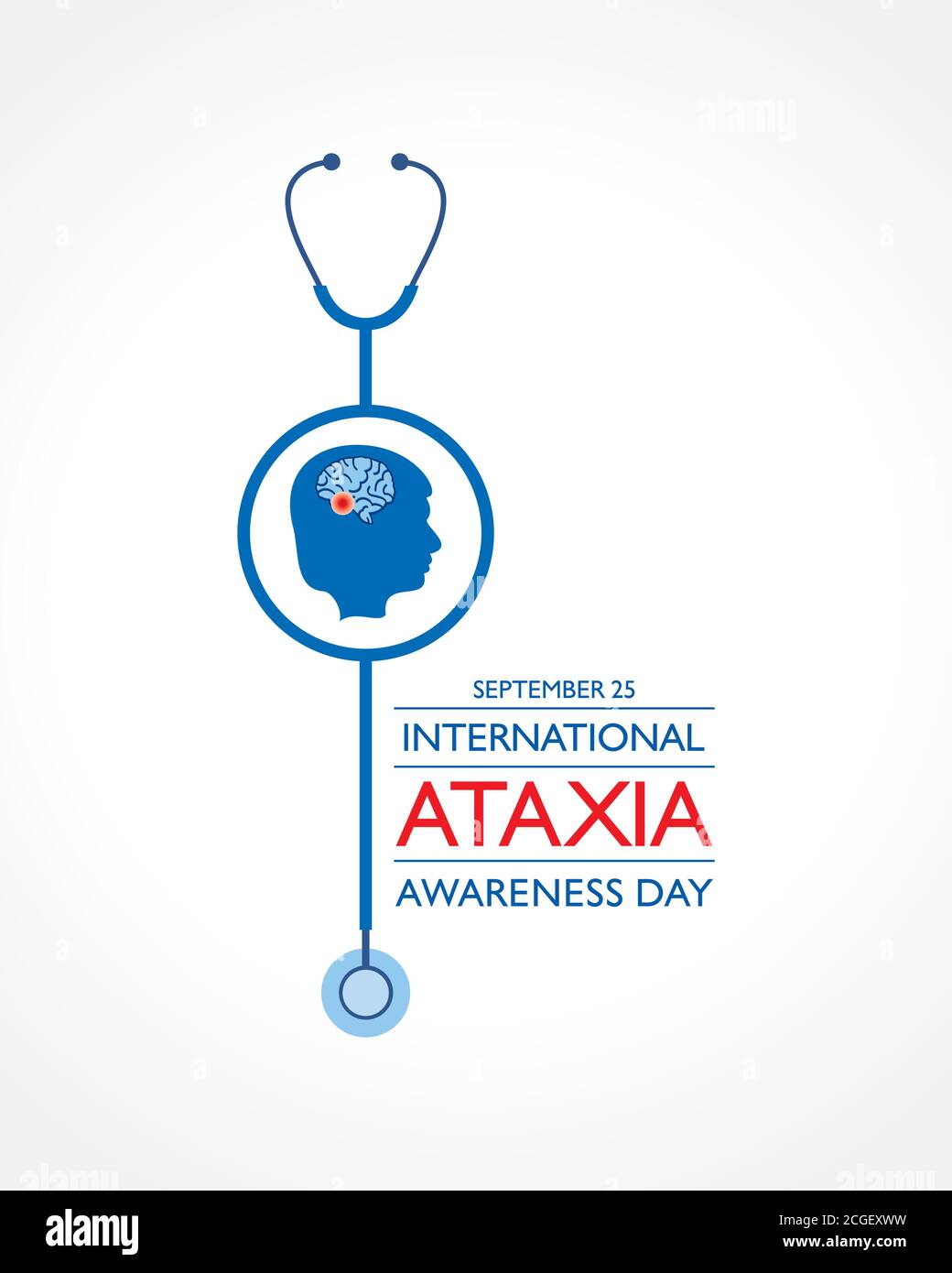 Vector illustration of International Ataxia Awareness Day observed on