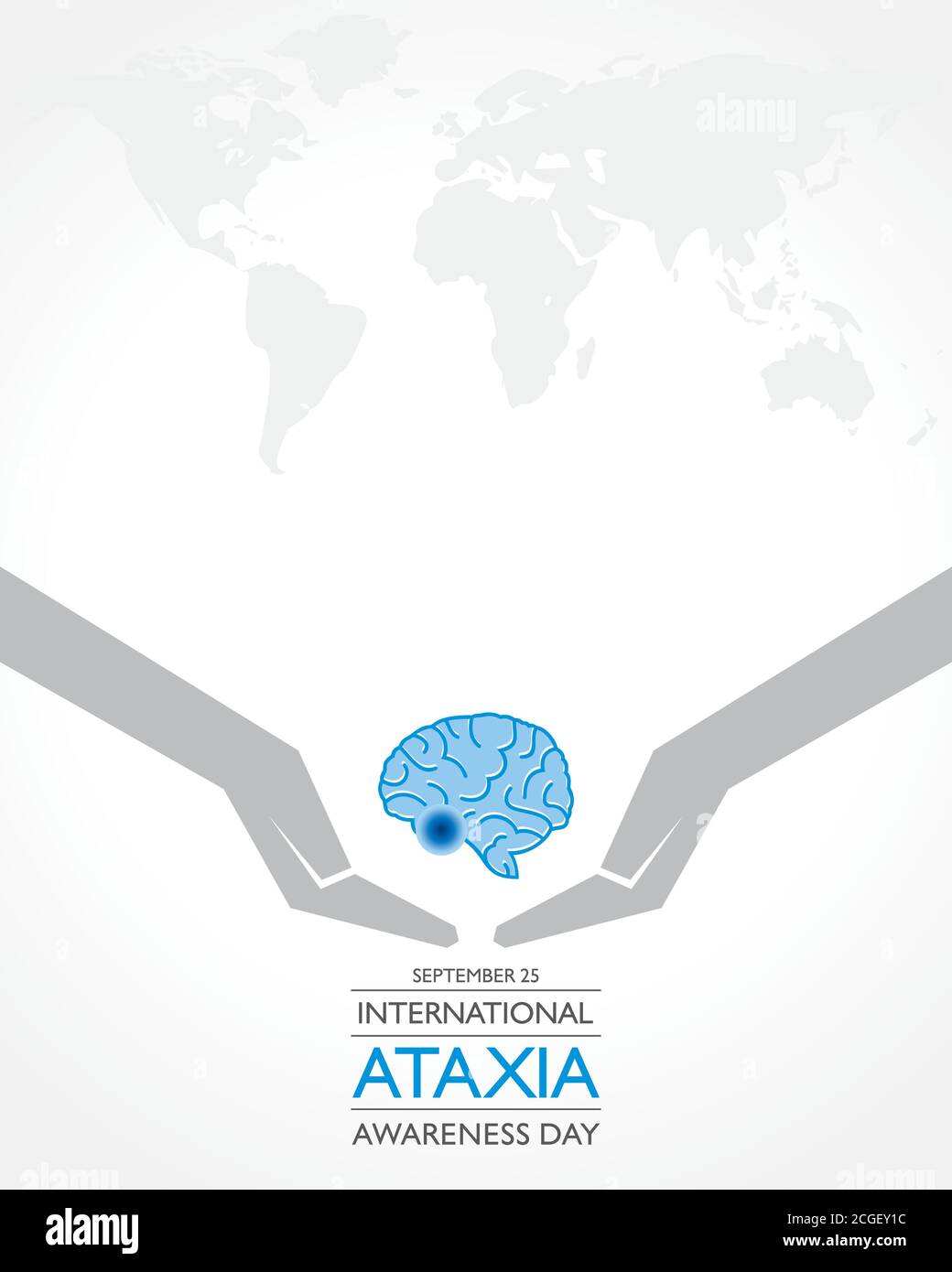 Vector illustration of International Ataxia Awareness Day observed on