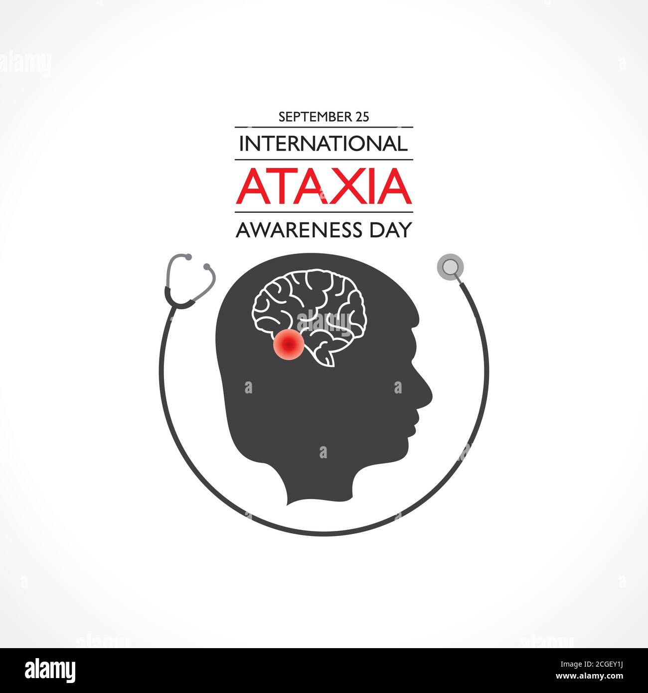 Vector illustration of International Ataxia Awareness Day observed on