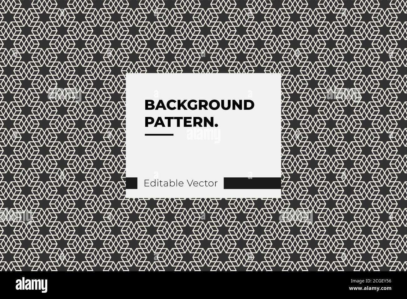 Modern Islamic Pattern Background line white and black Stock Vector