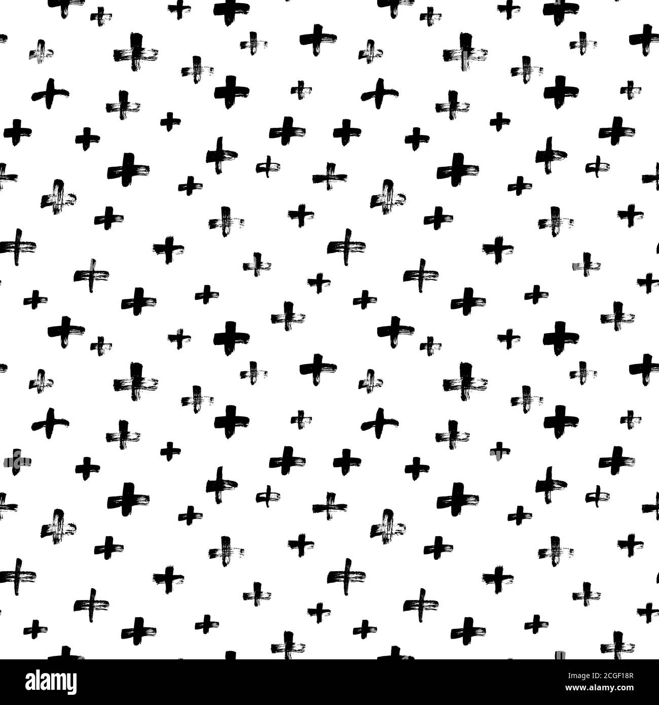 Black crosses vector seamless pattern Stock Vector Image & Art Alamy