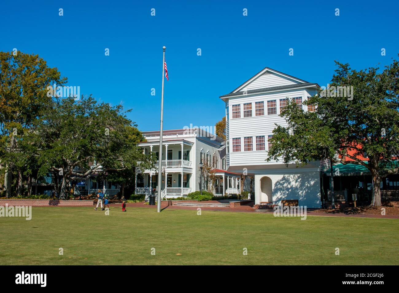 The Henry C. Chambers Waterfront Park in Beaufort, South Carolina, USA
