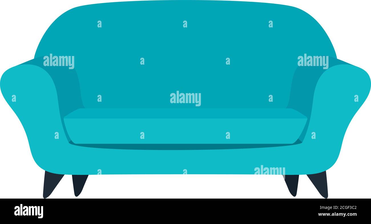 Blue couch Stock Vector Images - Alamy