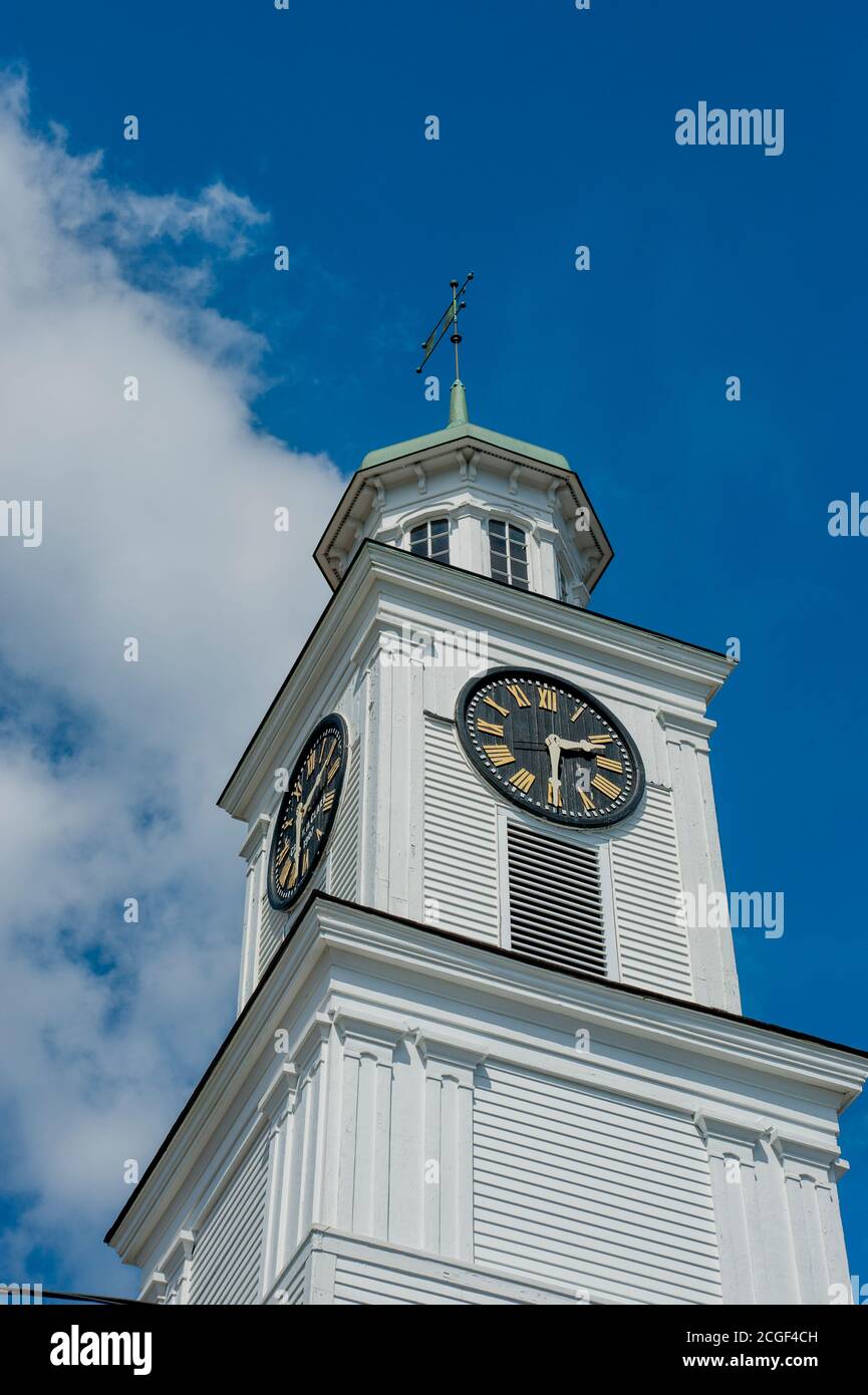 The Methodist Church in Wiscasset, State of Maine, USA Stock Photo Alamy