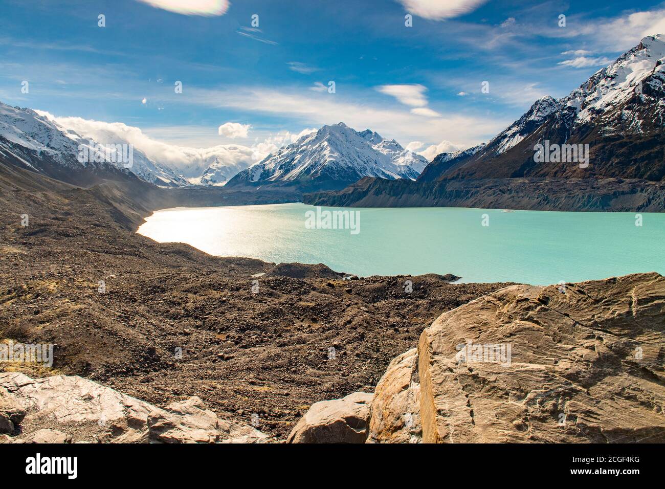 Tasman glacier viewpoint hi-res stock photography and images - Alamy