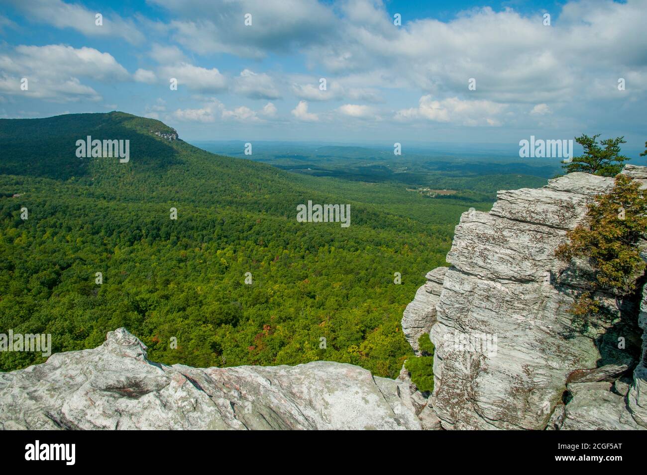 View from the Hanging Rock in the Hanging Rock State Park in Stokes County, near WinstonSalem