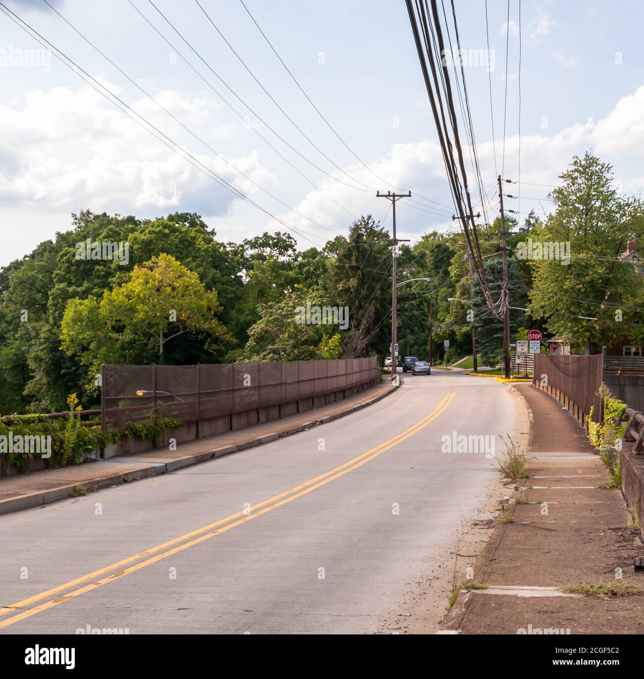 The Brinton Road bridge which connects Braddock Hills and Edgewood