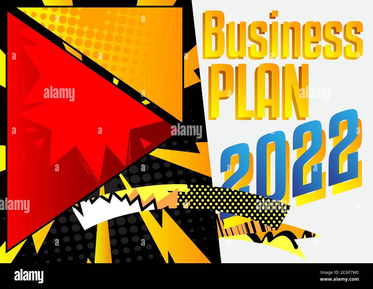 Comic book business presentation template. Vector graphic for company ...