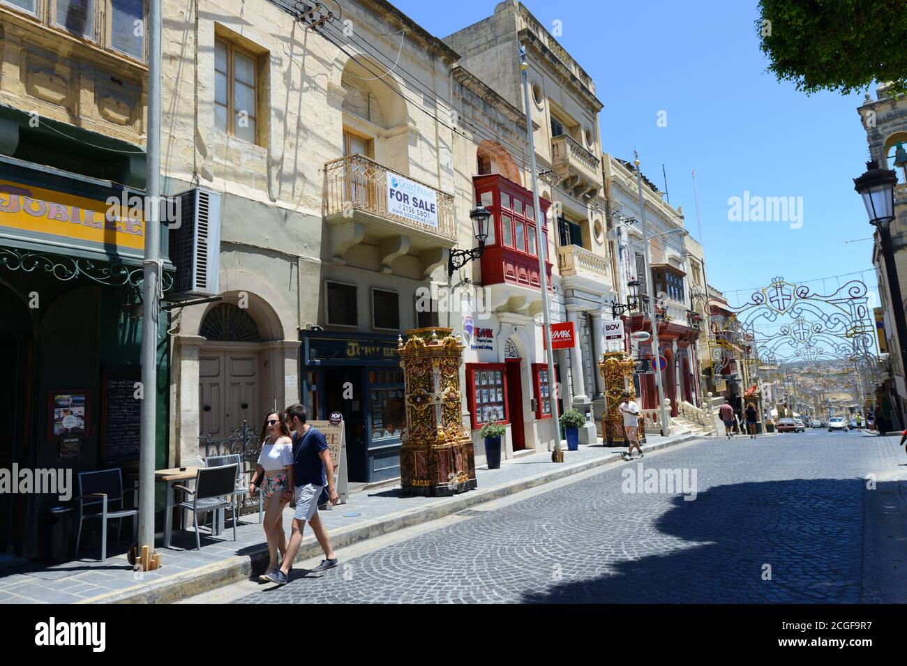 The colorful town of VIctoria in Gozo, Malta Stock Photo - Alamy