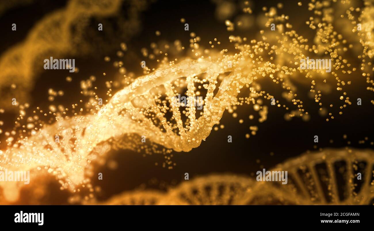 Abstract DNA - 3D Rendering Stock Photo - Alamy