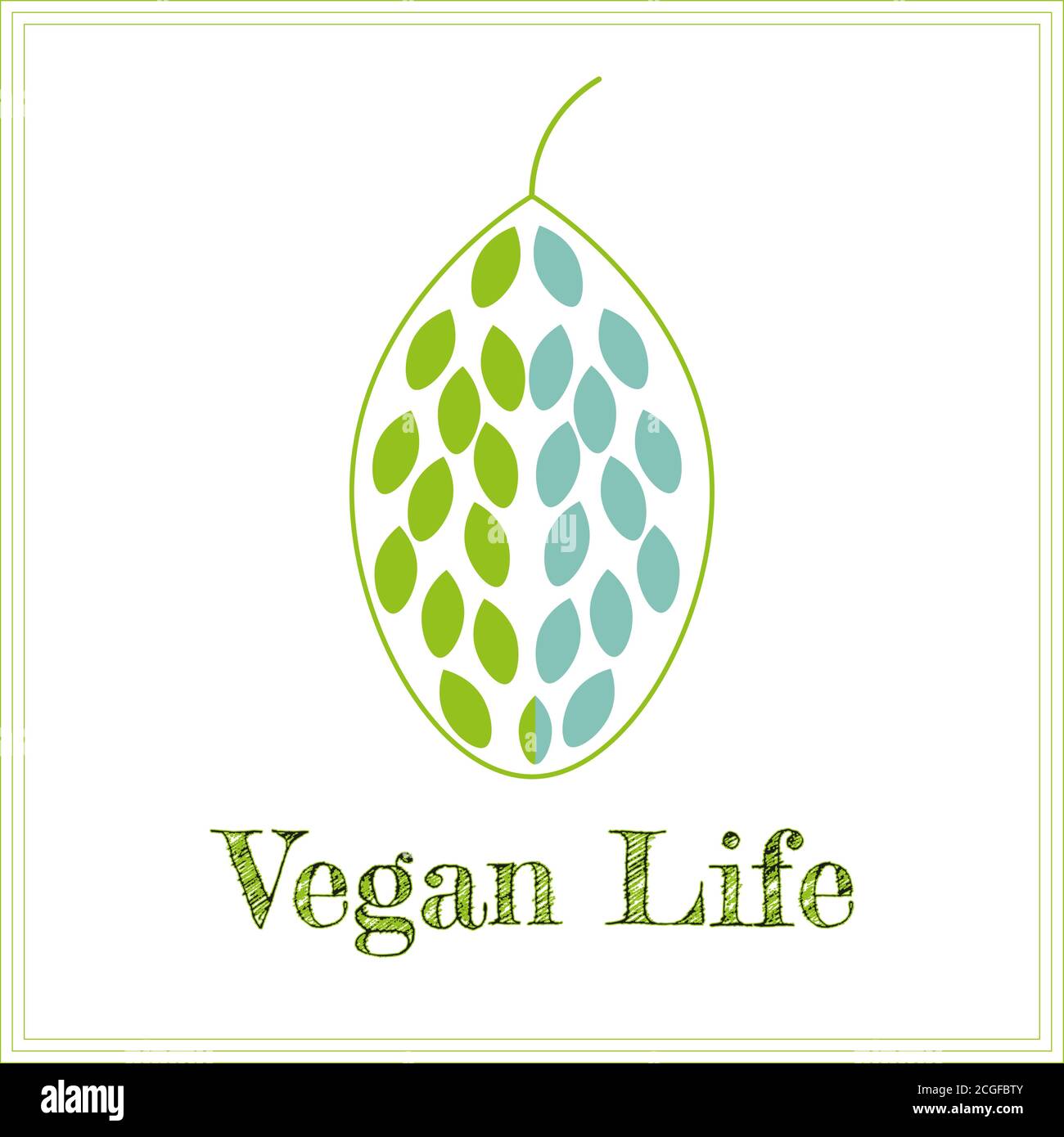 Vegan Lifestyle vector illustration Stock Vector Image & Art - Alamy