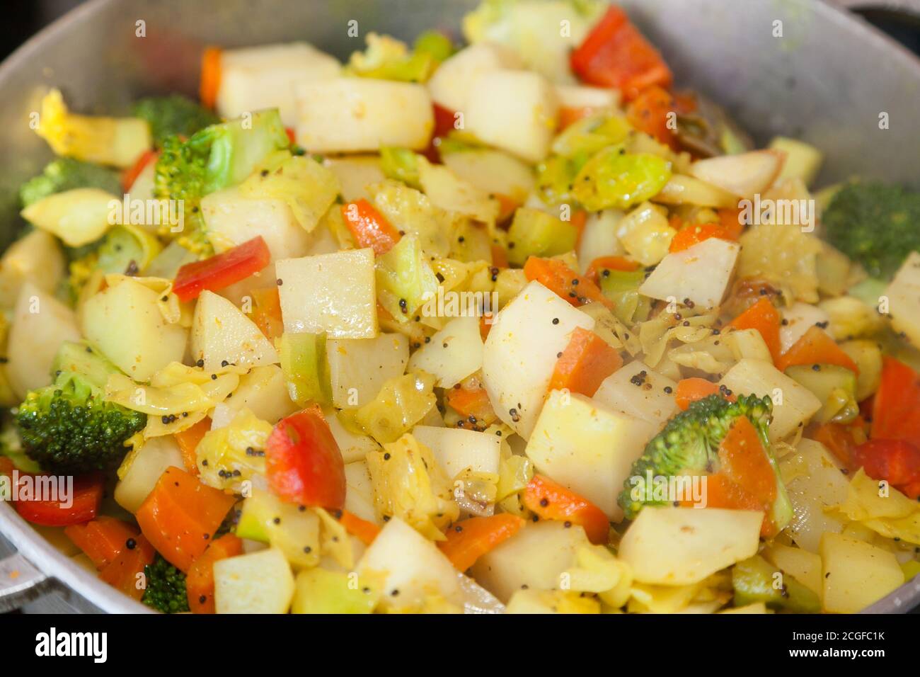 Closeup of Indian vegetable dish sabzi Stock Photo Alamy