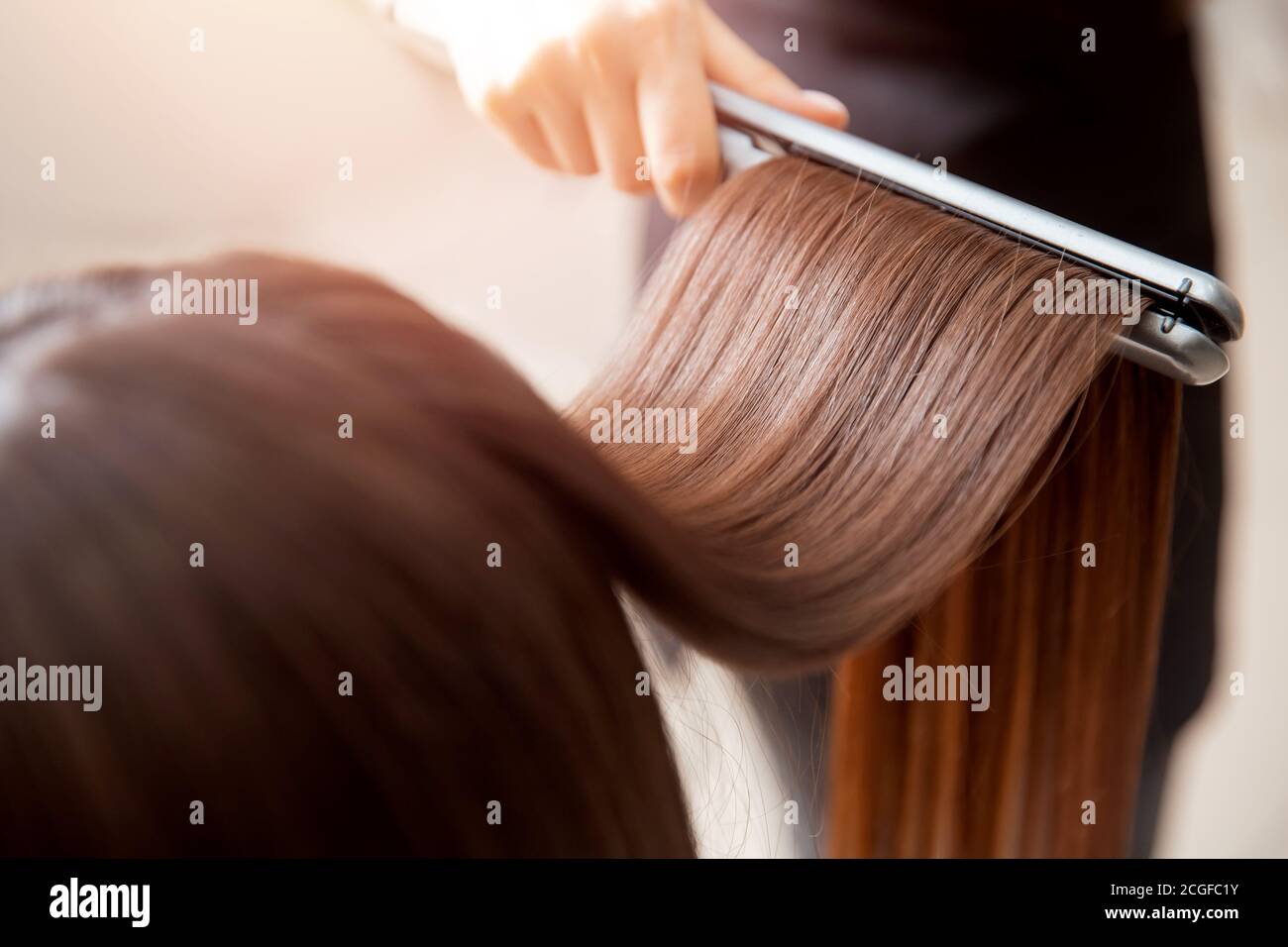 Concept lamination, lifting. Keratin recovery hair and protein