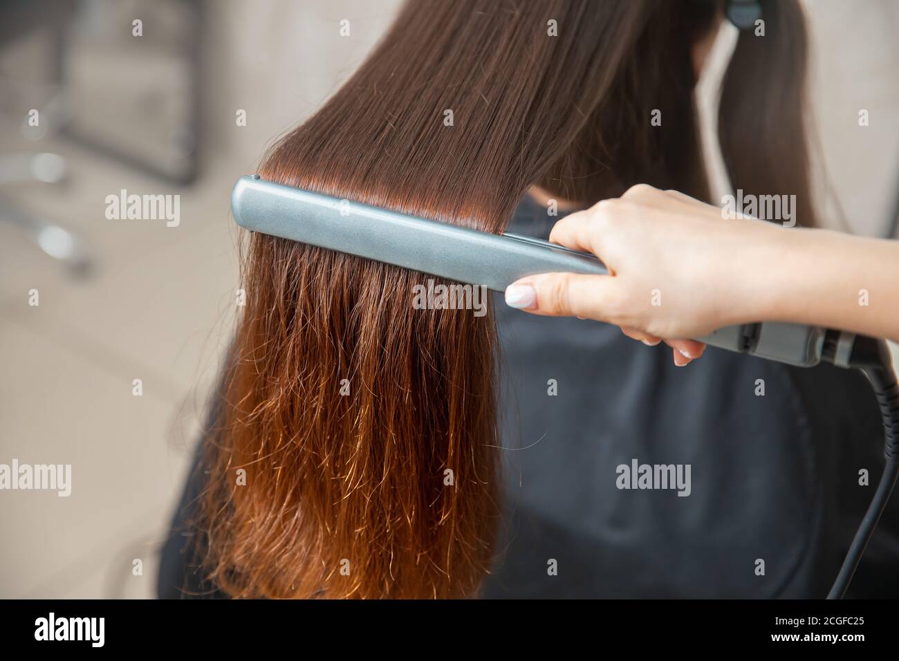 Concept lamination, lifting. Keratin recovery hair and protein