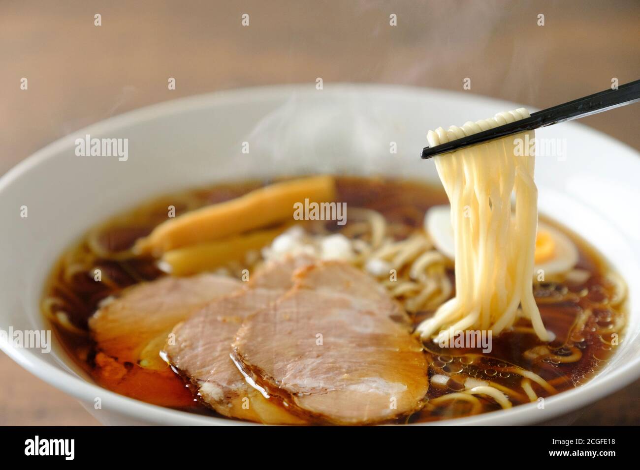 Soy Sauce Flavor Ramen Stock Photo Alamy