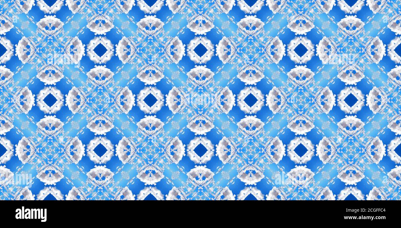 Woven cotton elements seamless abstract pattern with real texture Stock Photo