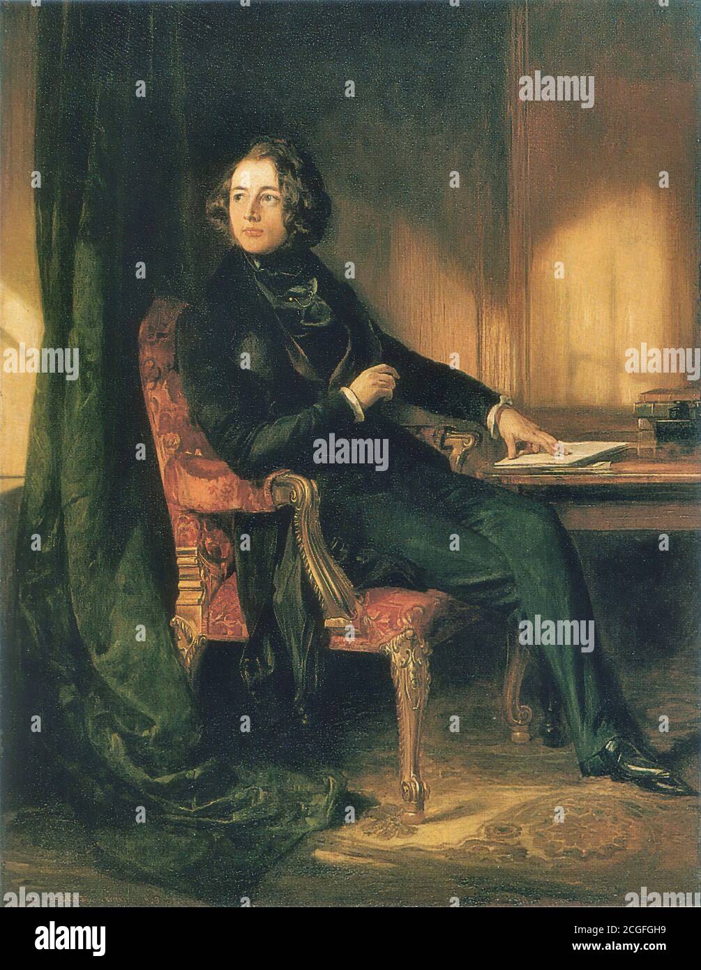 Maclise Daniel - Charles Dickens - British School - 19th  Century Stock Photo