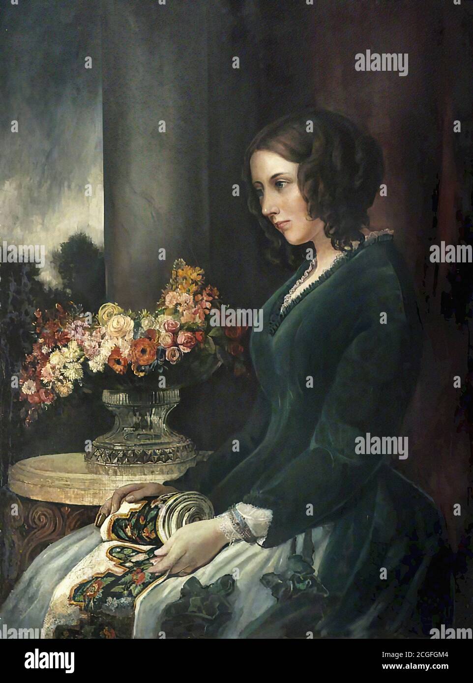 Maclise Daniel - Portrait of Georgina Hogarth - British School - 19th  Century Stock Photo