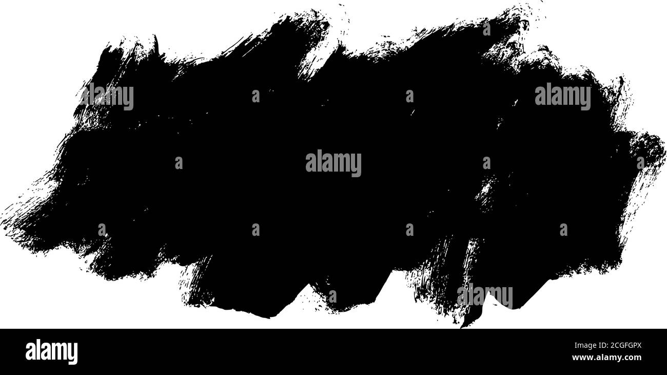 Vector black paint, ink brush stroke shape Stock Vector Image & Art - Alamy