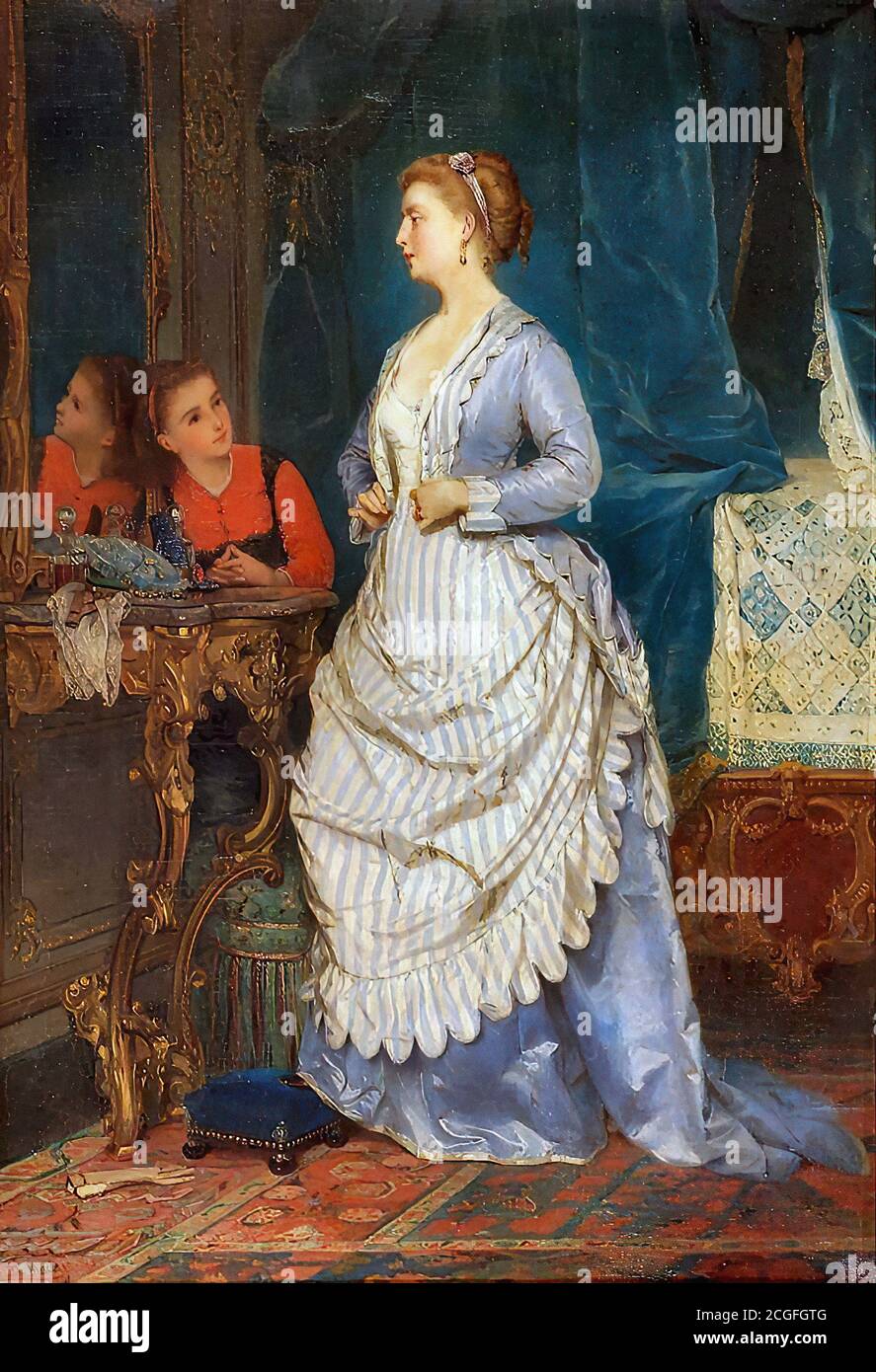 Maclise Daniel - the Dressing Room - British School - 19th  Century Stock Photo