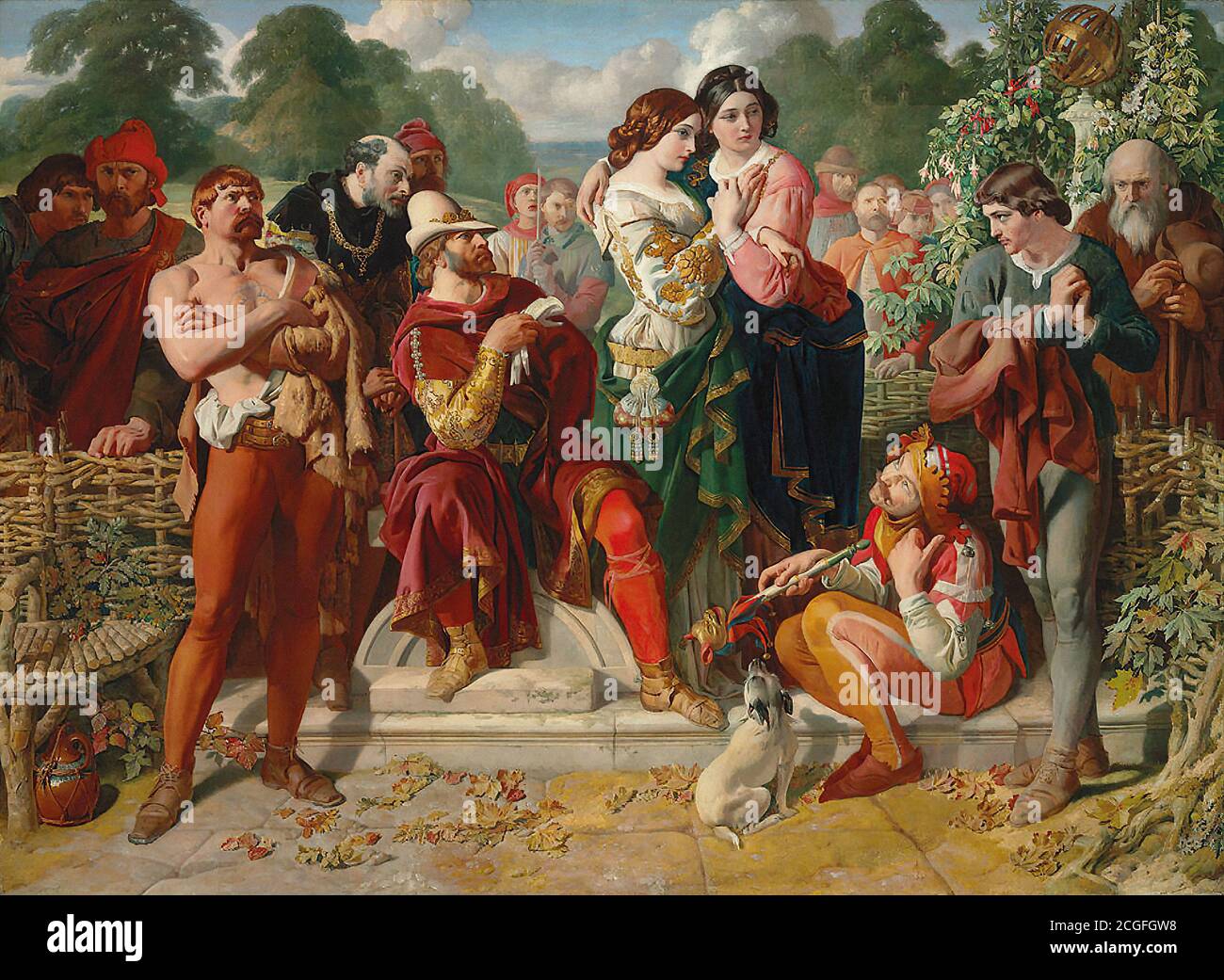 Maclise Daniel - the Wrestling Scene from 'as You like It' 1 - British School - 19th  Century Stock Photo