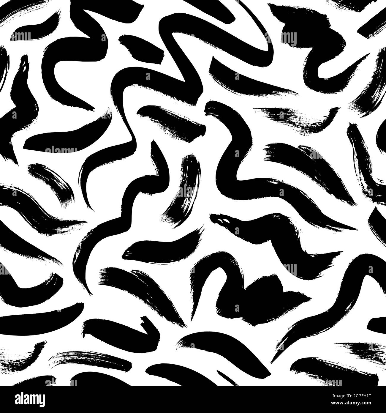Swirled brush strokes vector seamless pattern Stock Vector Image & Art ...