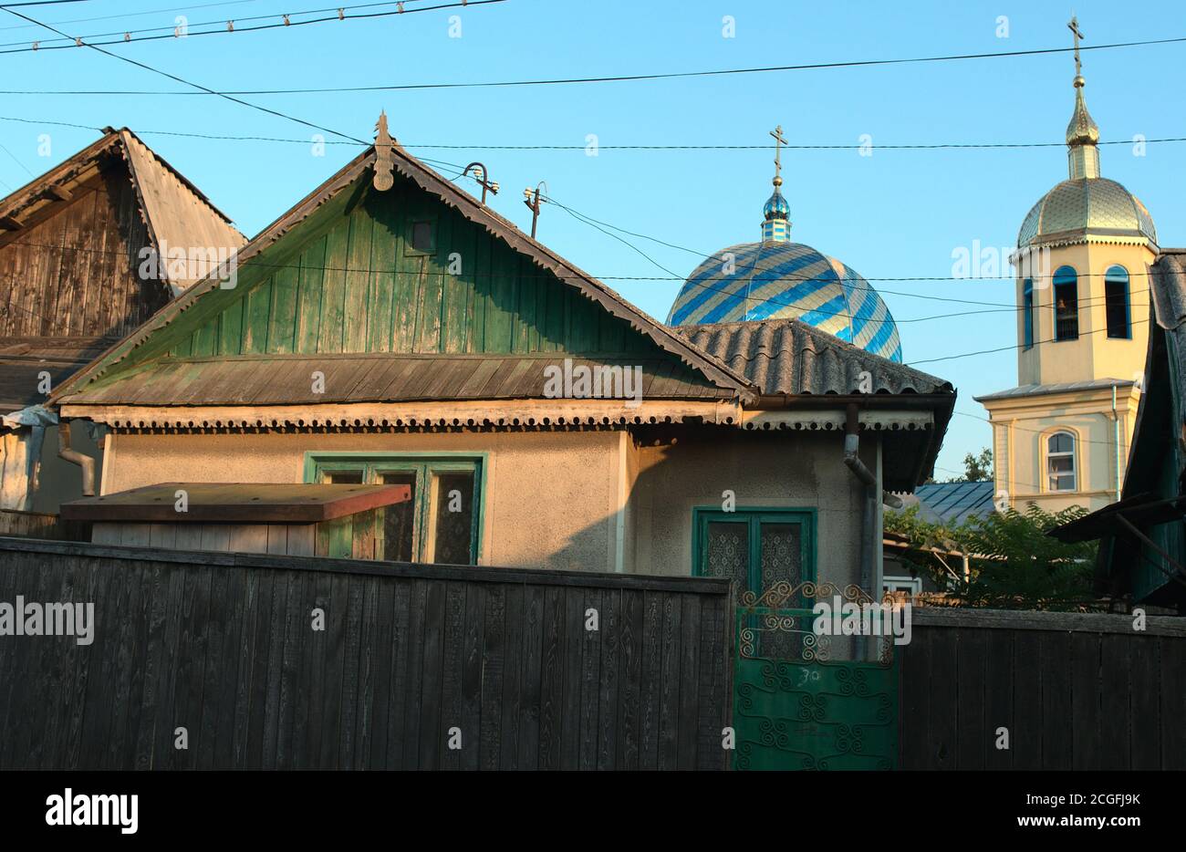 Traditional buildings in tulcea romania hires stock photography and