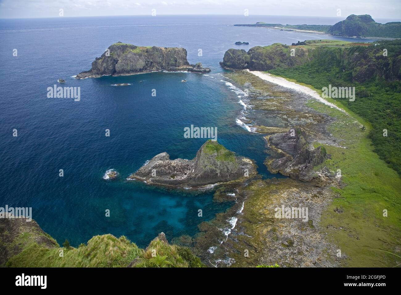 Taitung Green Island Sleeping Beauty Rock coast Stock Photo Alamy