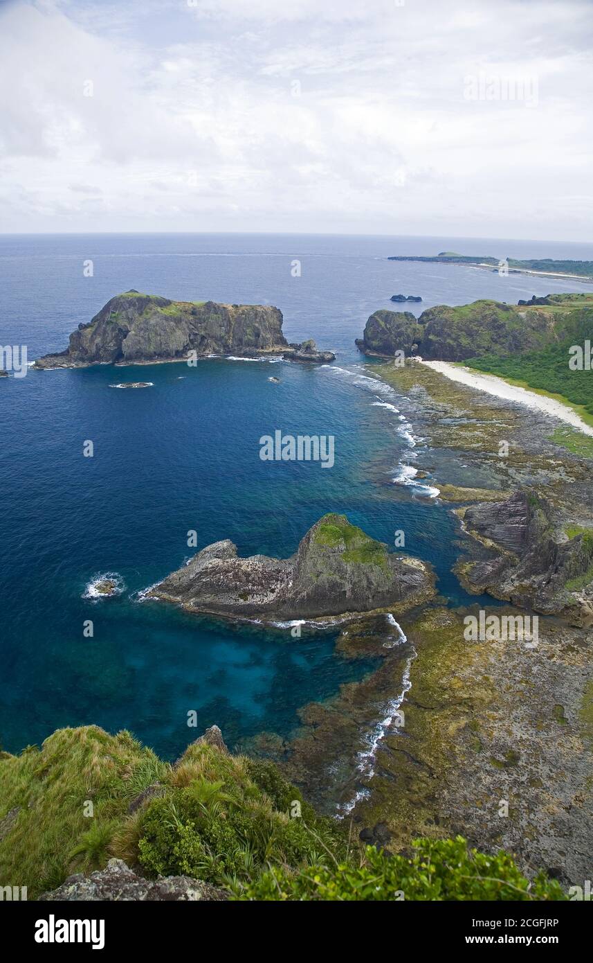 Taitung Green Island Sleeping Beauty Rock coast Stock Photo Alamy