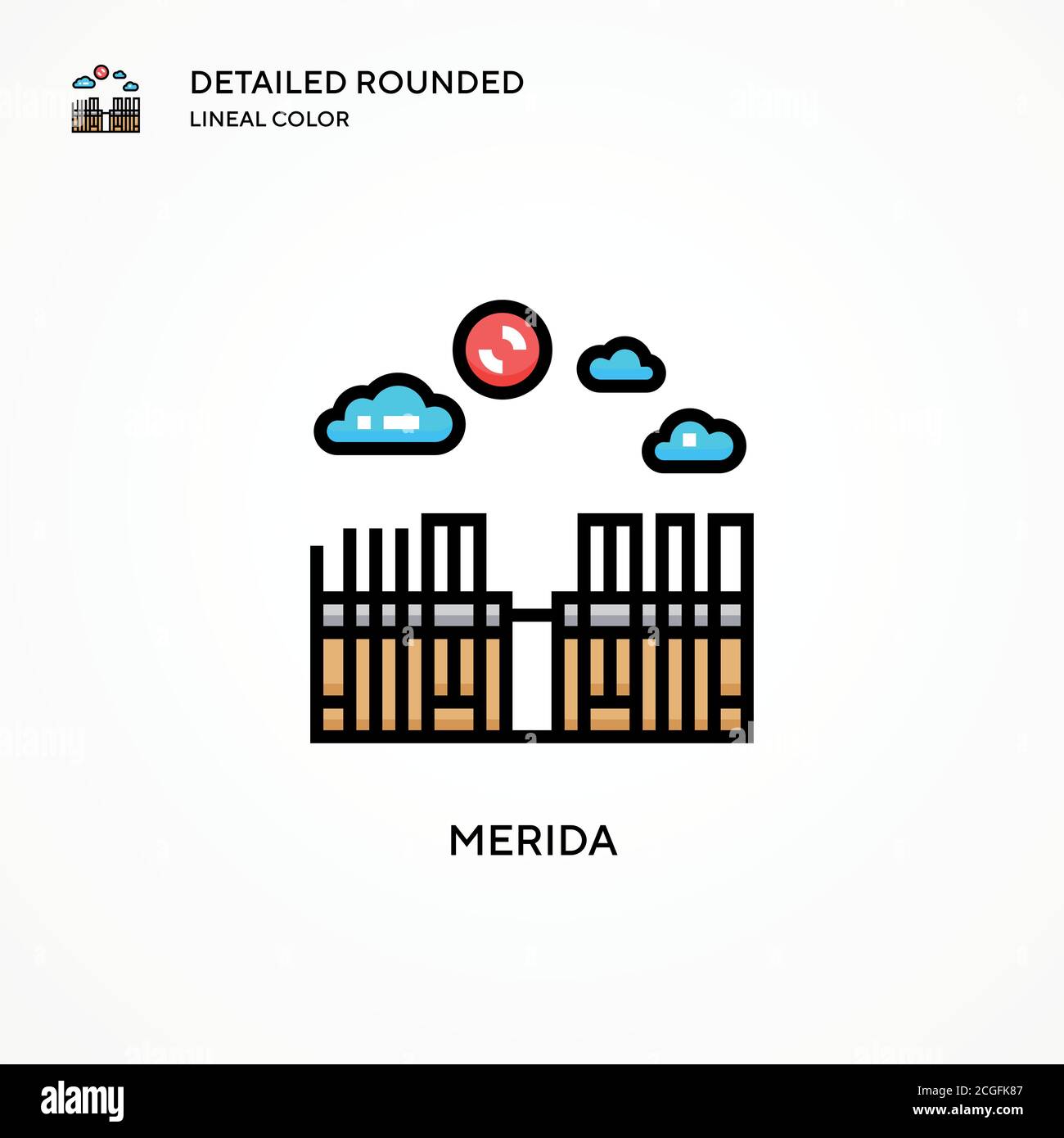 Merida vector icon. Modern vector illustration concepts. Easy to edit ...