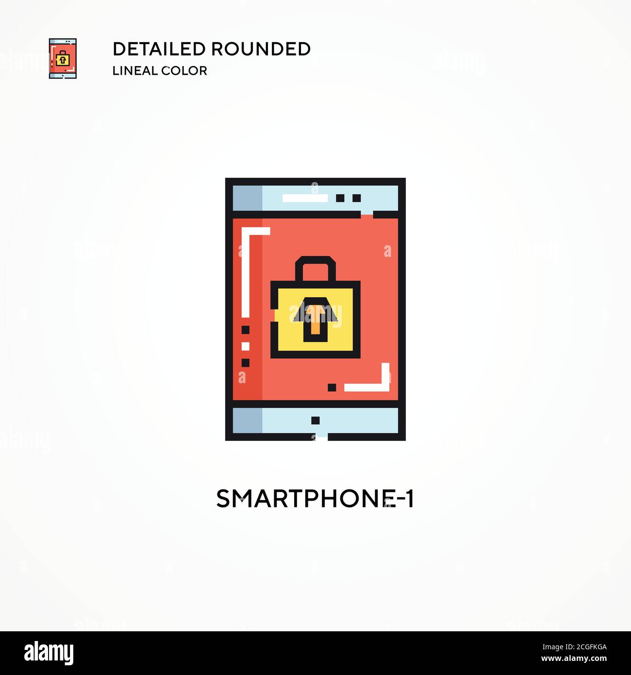 Smartphone-1 vector icon. Modern vector illustration concepts. Easy to ...