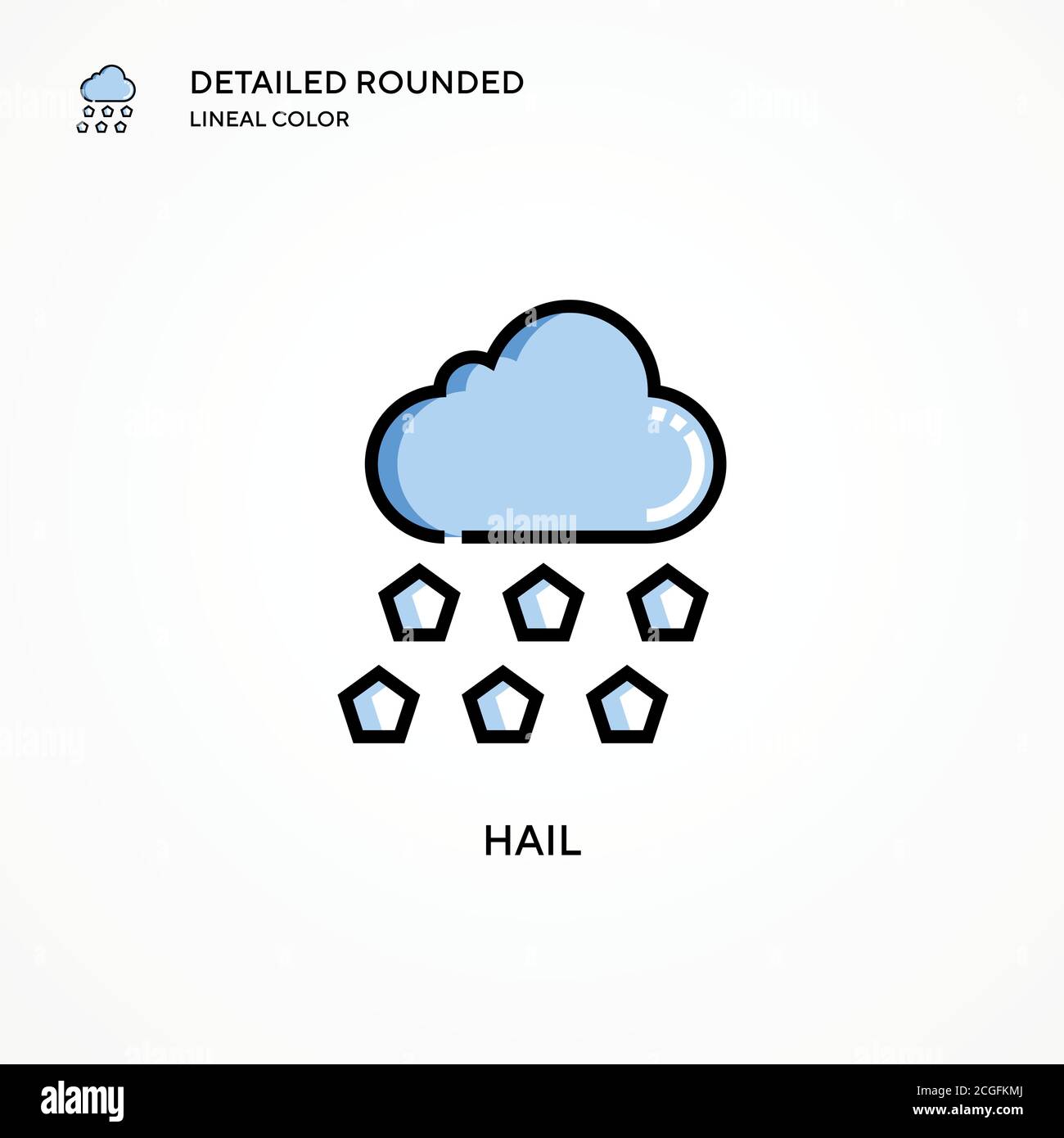 Car hail storm dent Stock Vector Images - Alamy