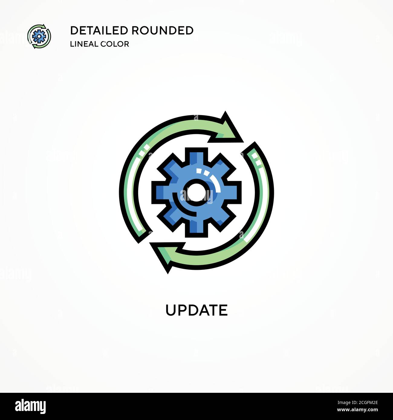 Update vector icon. Modern vector illustration concepts. Easy to edit ...