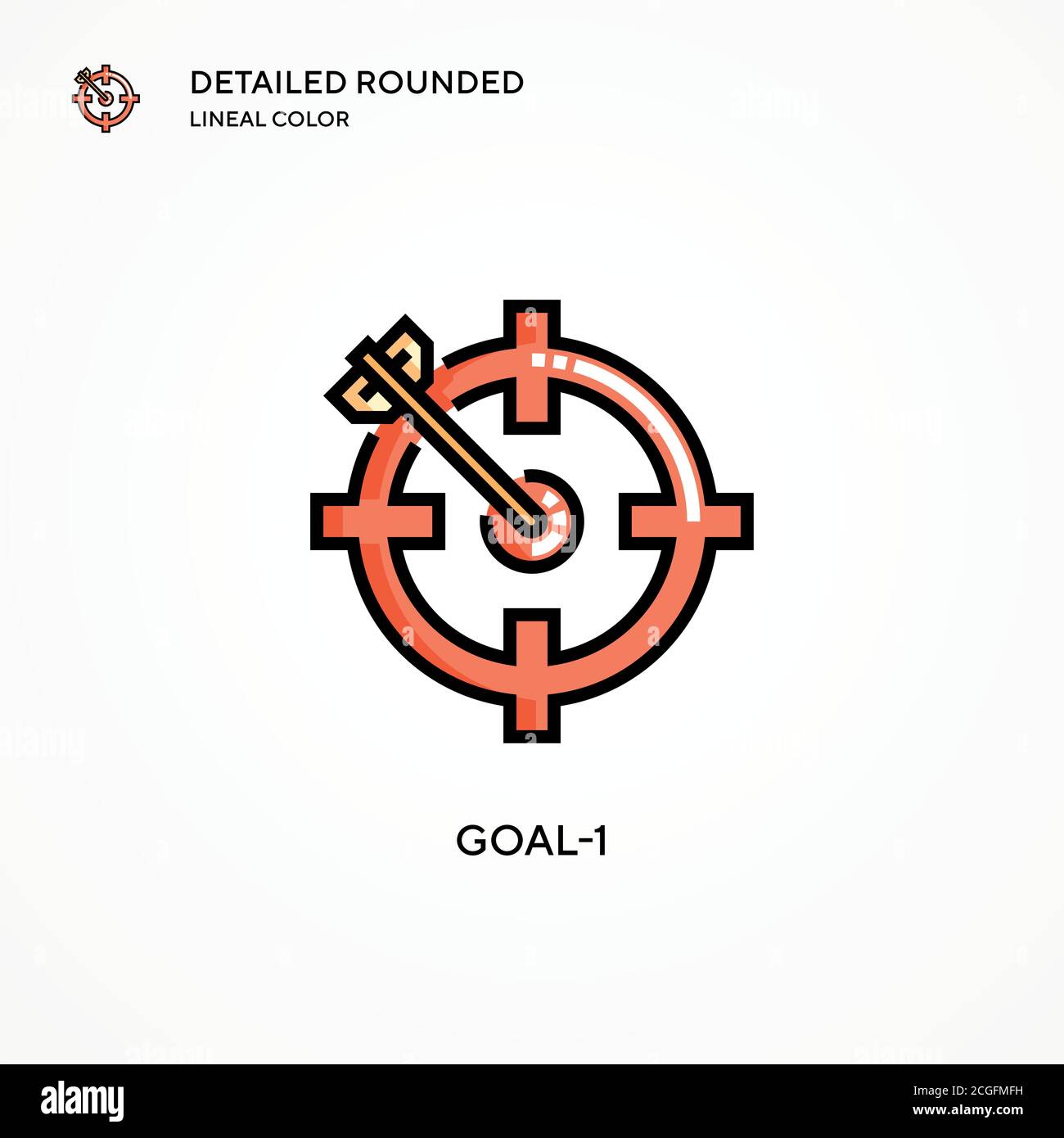 Goal-1 vector icon. Modern vector illustration concepts. Easy to edit ...