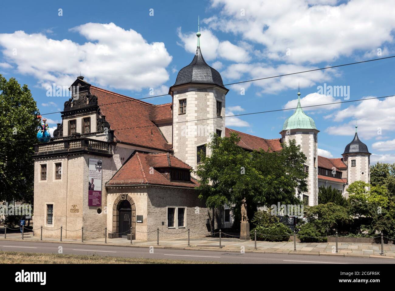 Museum for Saxon Folk Art in Dresden, housed in the Jägerhof from the 16th century Stock Photo