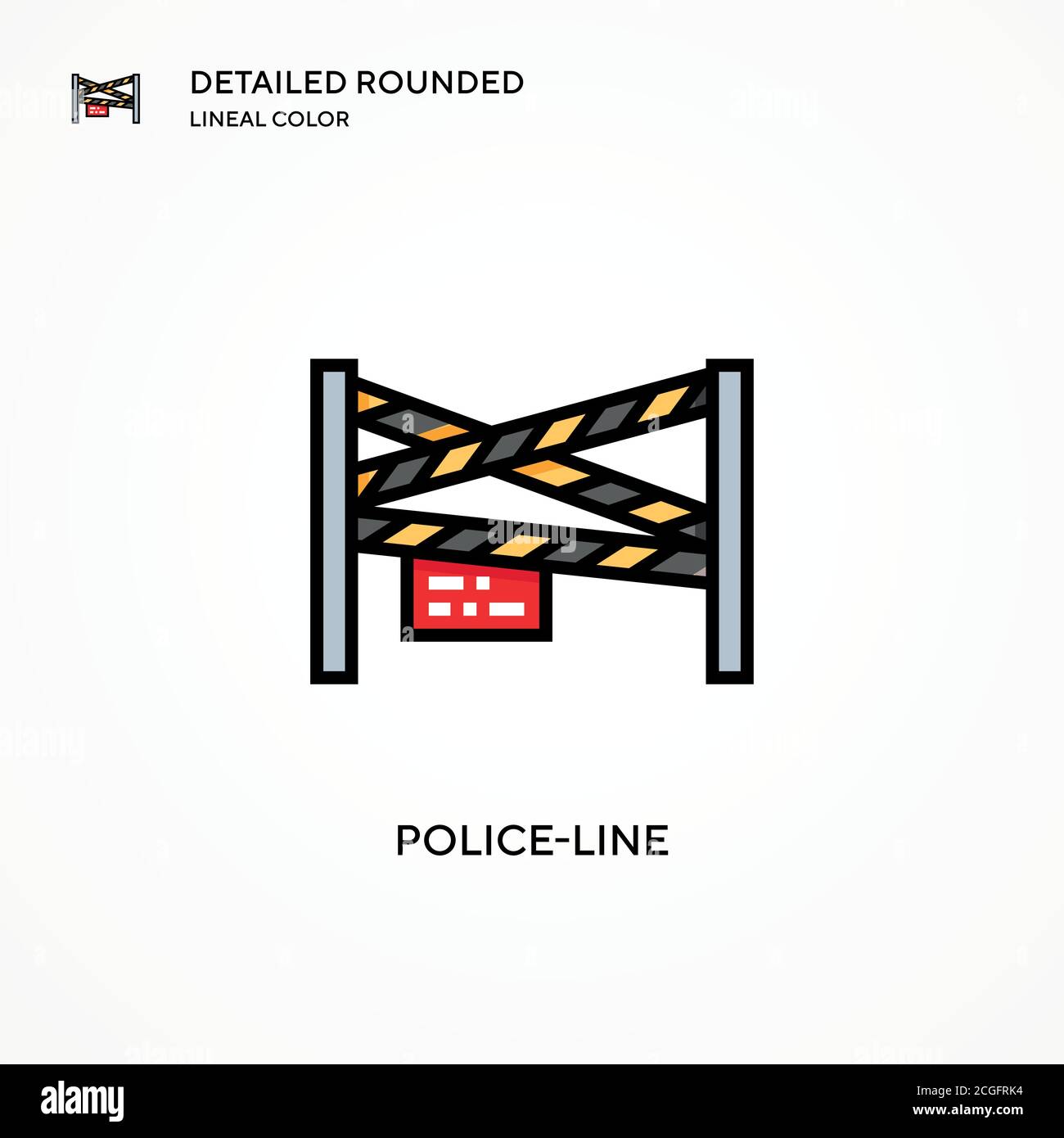 Police-line vector icon. Modern vector illustration concepts. Easy to ...