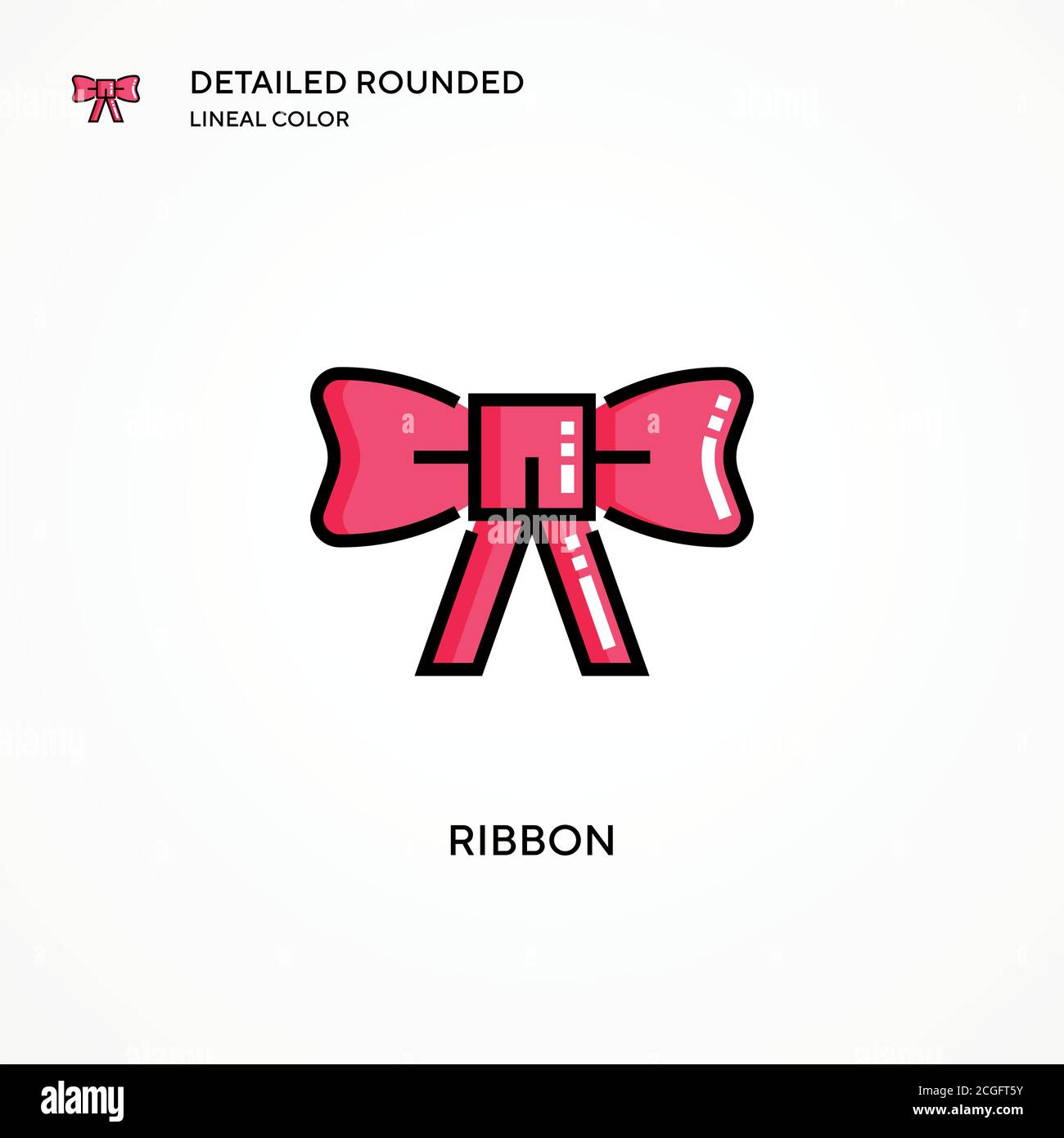 Ribbon vector icon. Modern vector illustration concepts. Easy to edit ...
