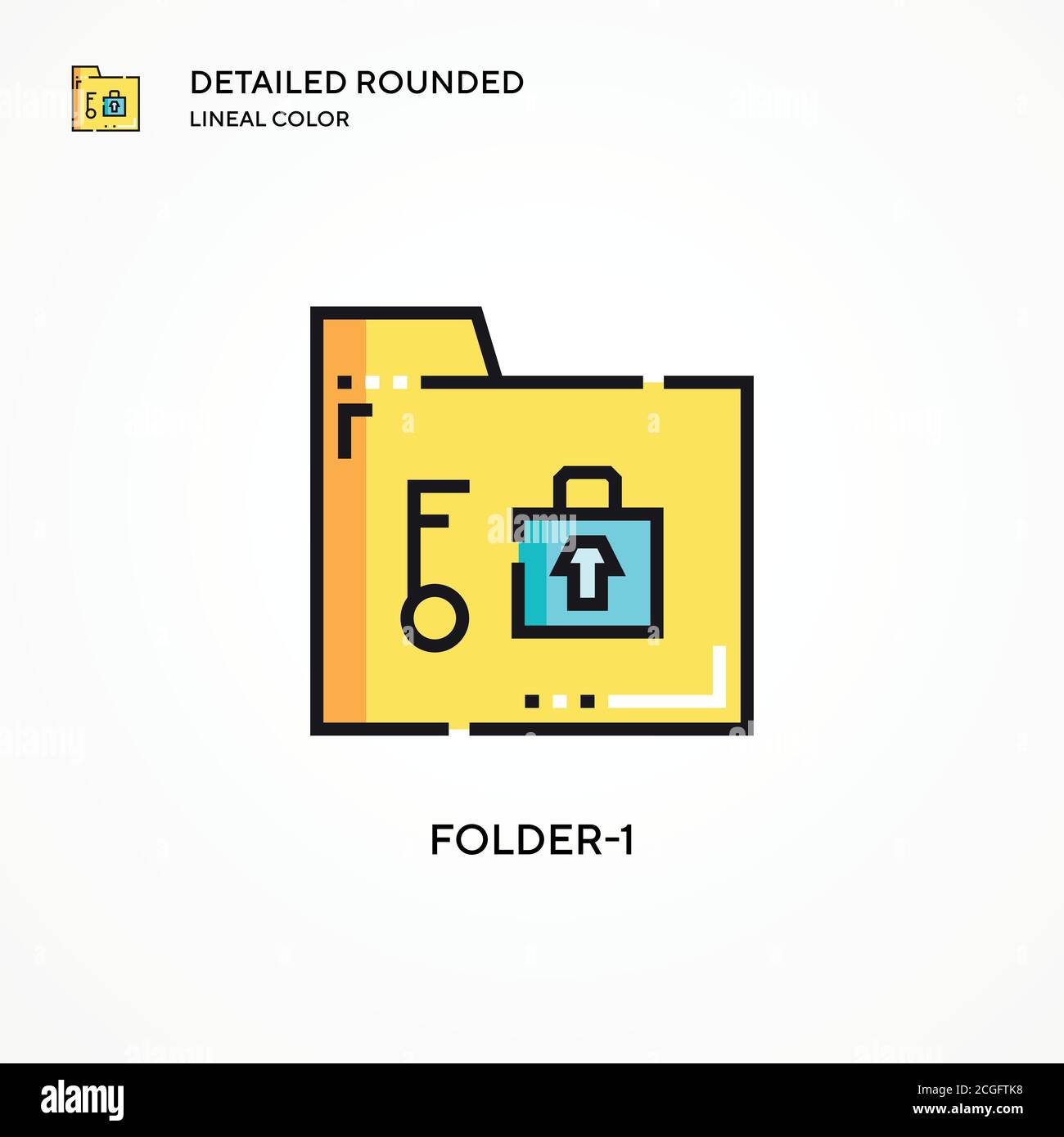 Folder-1 vector icon. Modern vector illustration concepts. Easy to edit ...