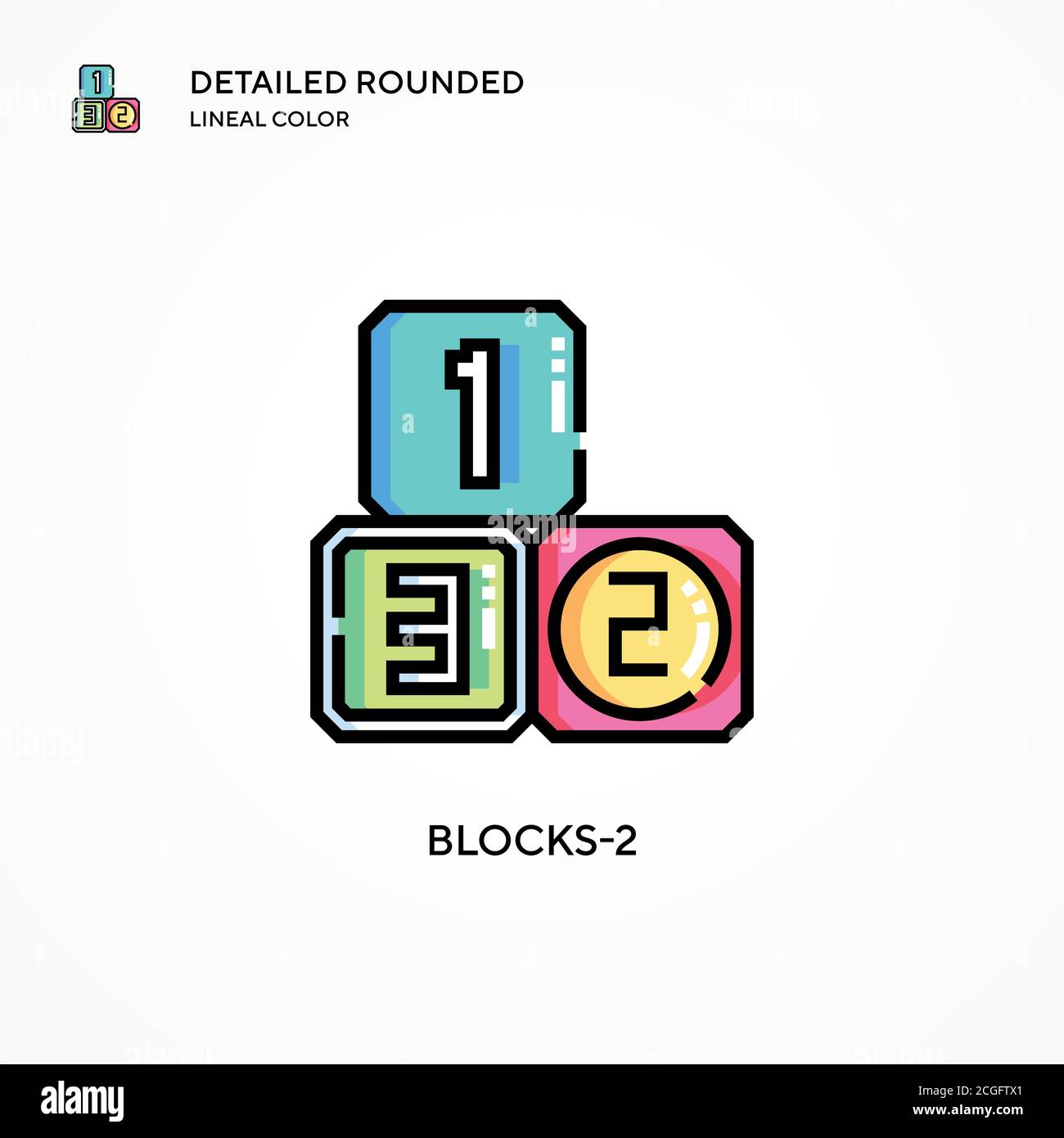 Preschooler building blocks Stock Vector Images - Alamy