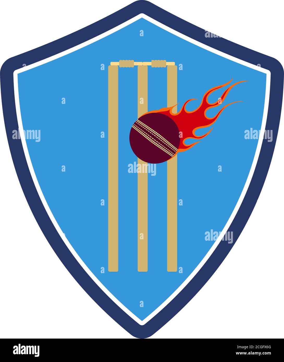 Premium Vector  Cricket championship logo badge black white color