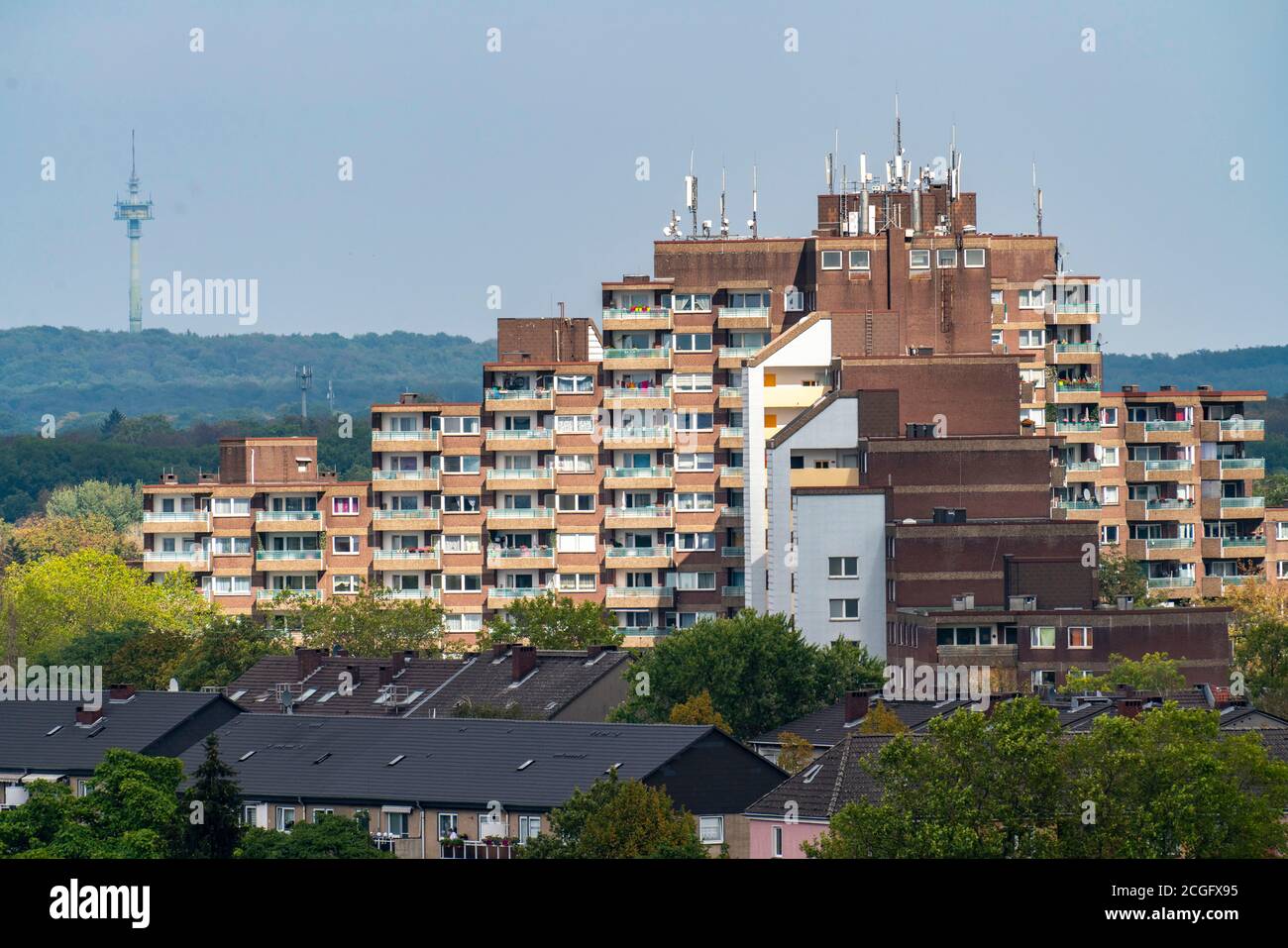Residential highrise complex in Duisburg Wanheim, Biegerhof highrise