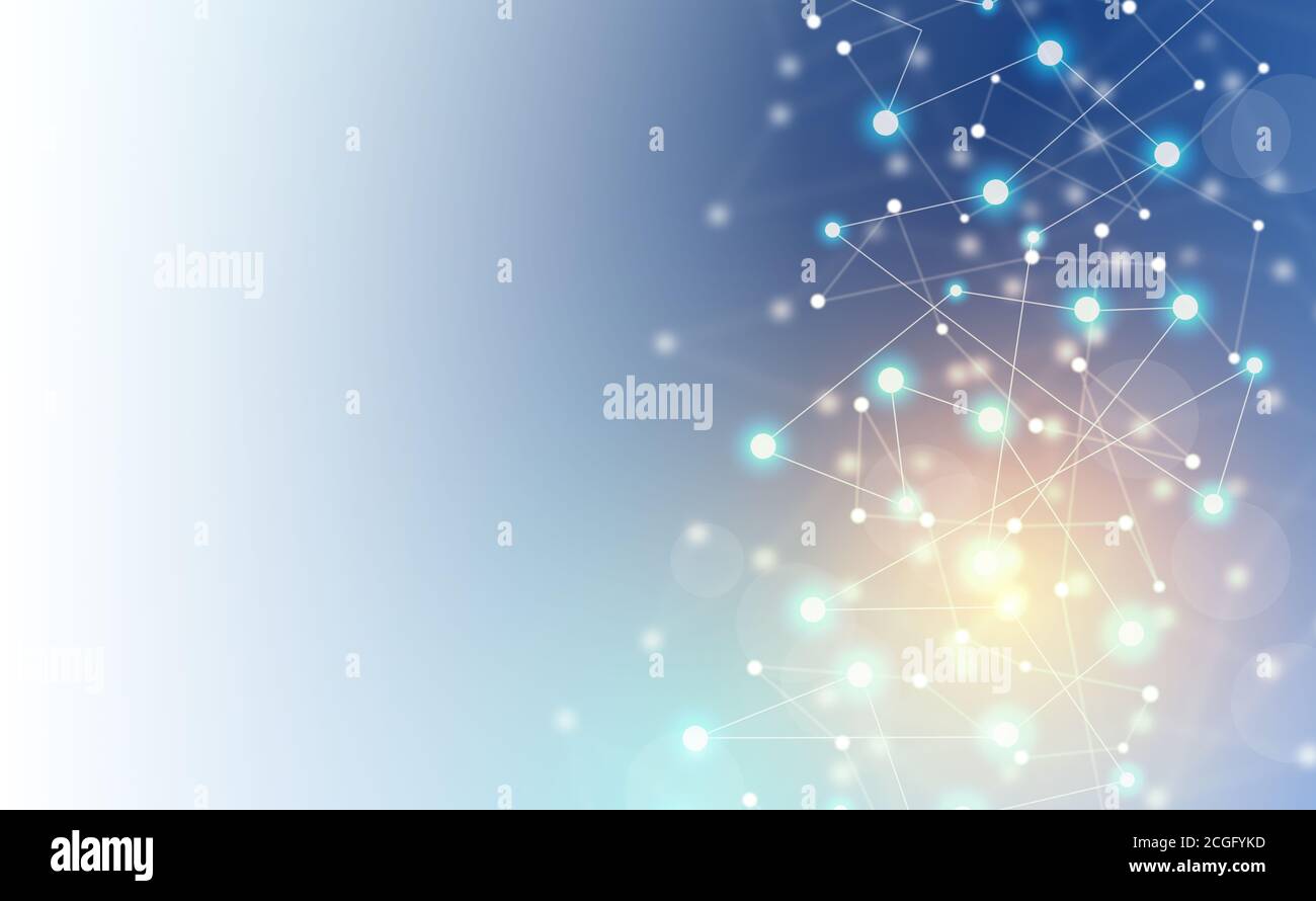 illustration connecting dots and lines Stock Photo - Alamy