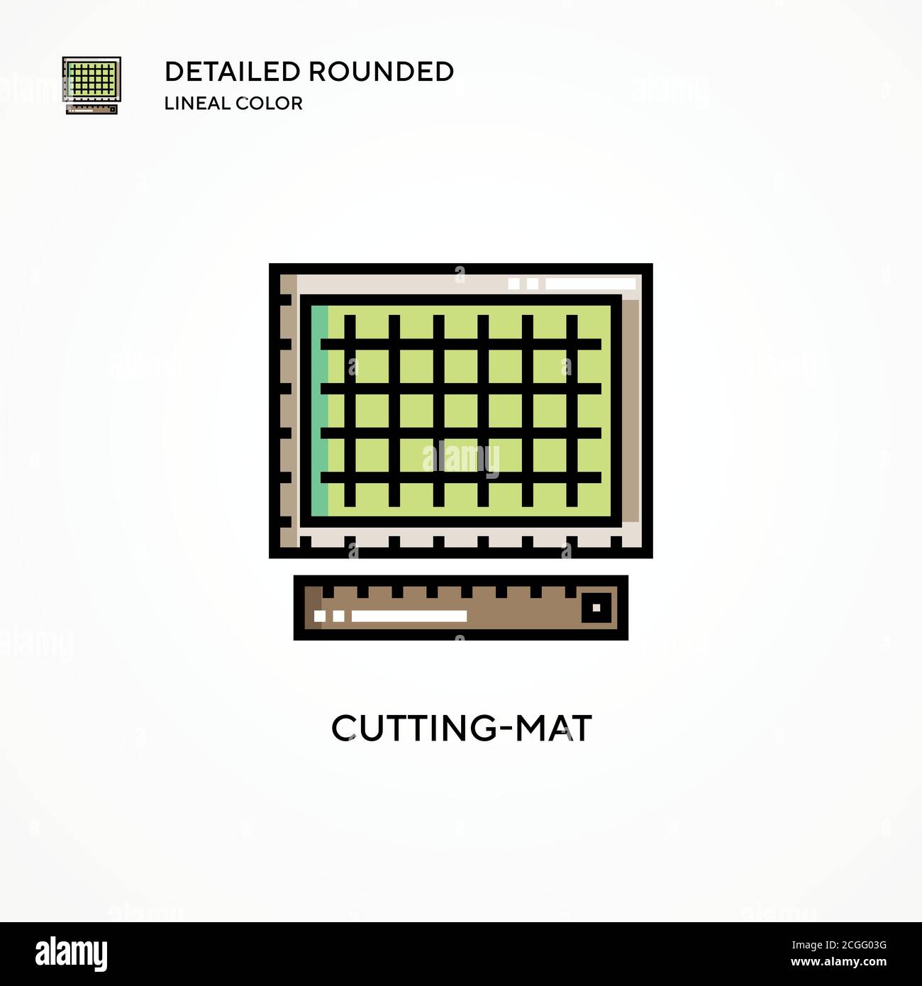 Cuttingmat vector icon. Modern vector illustration concepts. Easy to