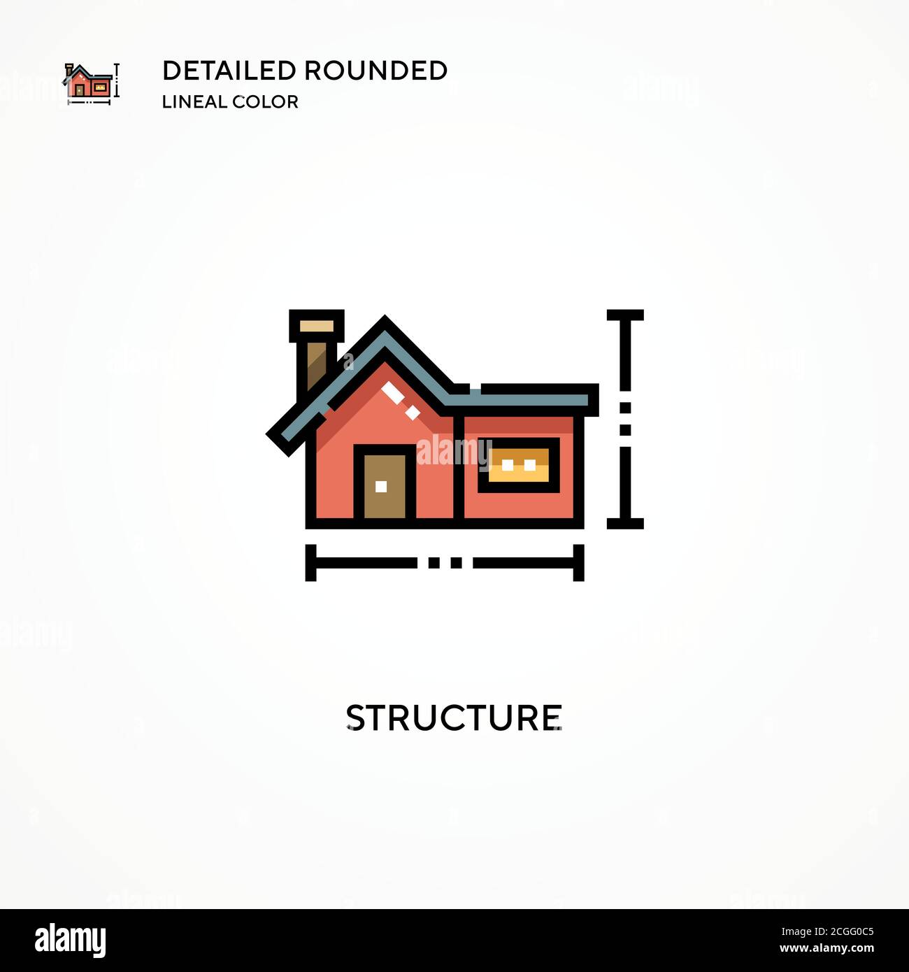 Structure vector icon. Modern vector illustration concepts. Easy to ...