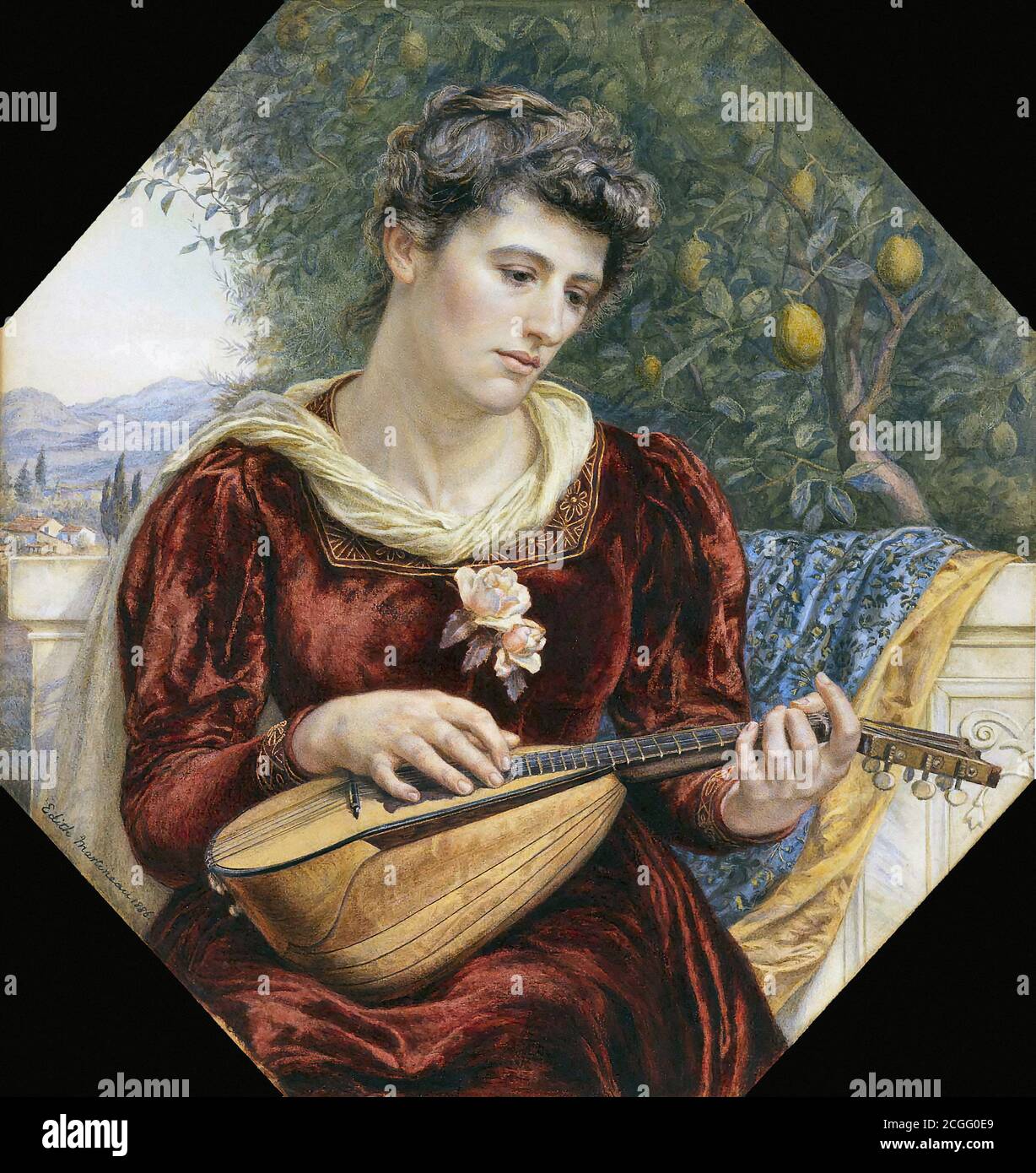 Martineau Edith - Touching the Strings - British School - 19th Century ...