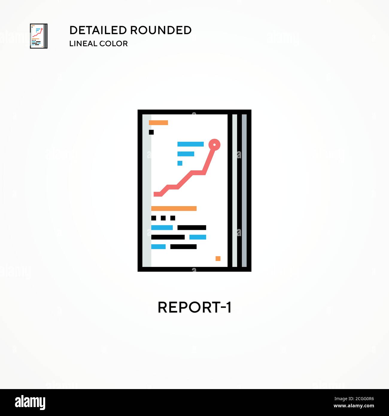 Report-1 vector icon. Modern vector illustration concepts. Easy to edit ...