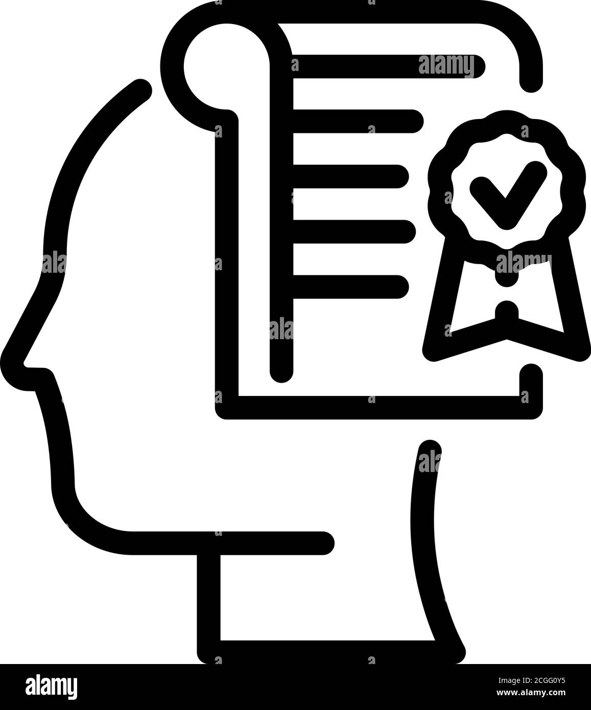 Outsource manage plan icon, outline style Stock Vector