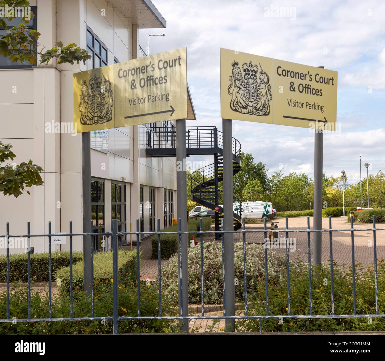 Signs for Coroner's Court and offices, Whitehouse industrial estate