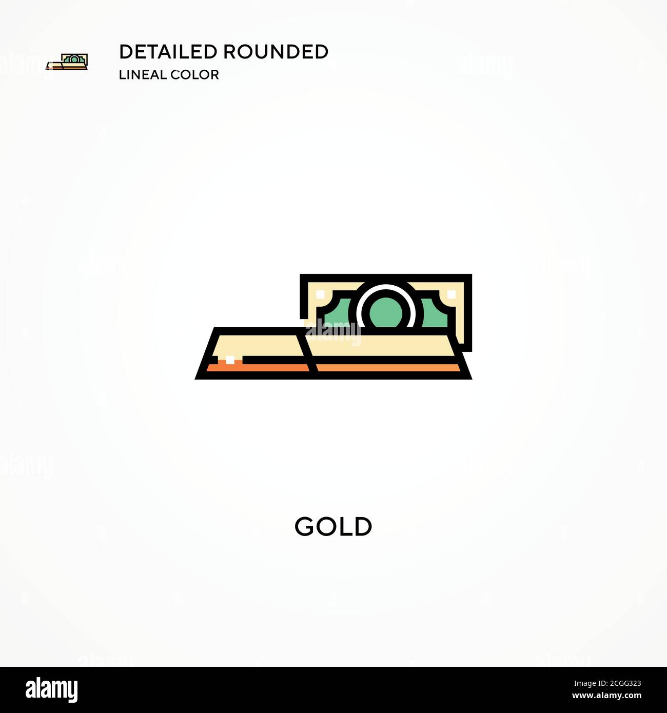 Gold vector icon. Modern vector illustration concepts. Easy to edit and ...